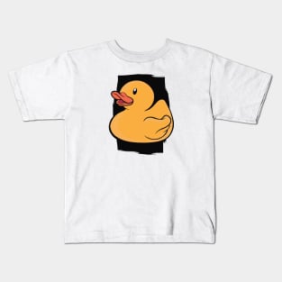 Cute Rubber Ducky Yellow Duck Squeaky Duck Kids T-Shirt